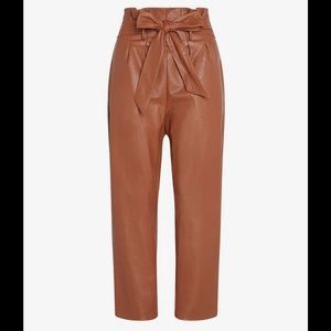 Commando Faux Leather Paperbag Pant - Medium - NEW W TAGS